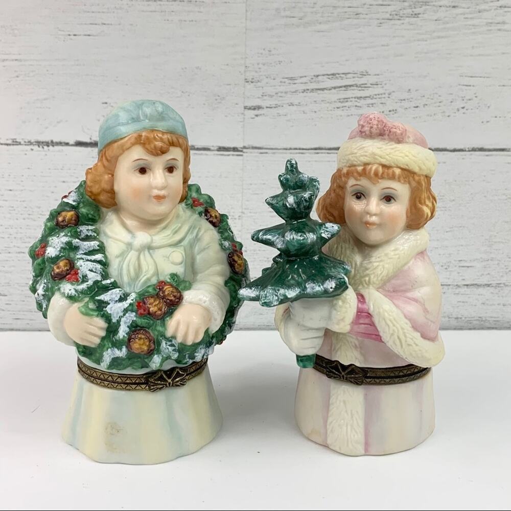 Department 56 Christmas Figurines Hinged Boxes